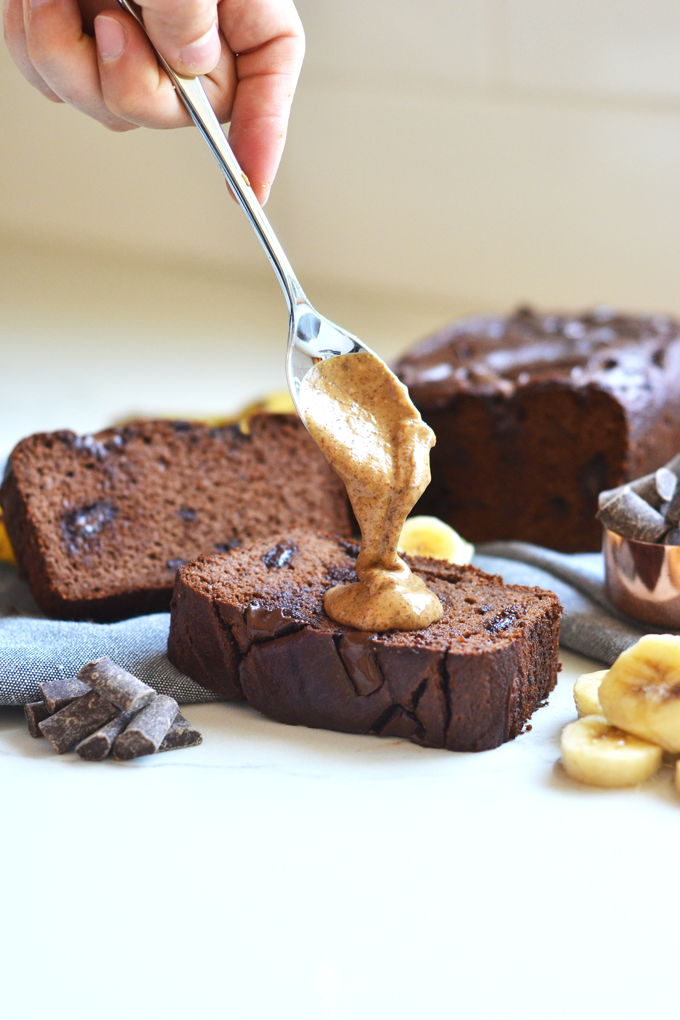 This Grain Free Double Chocolate Banana Bread is moist, sweet and loved by everyone!!