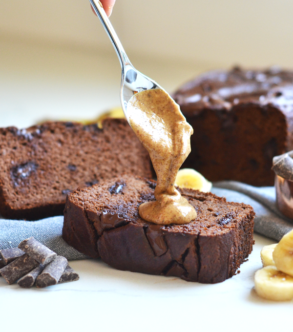 This Grain Free Double Chocolate Banana Bread is moist, sweet and loved by everyone!!