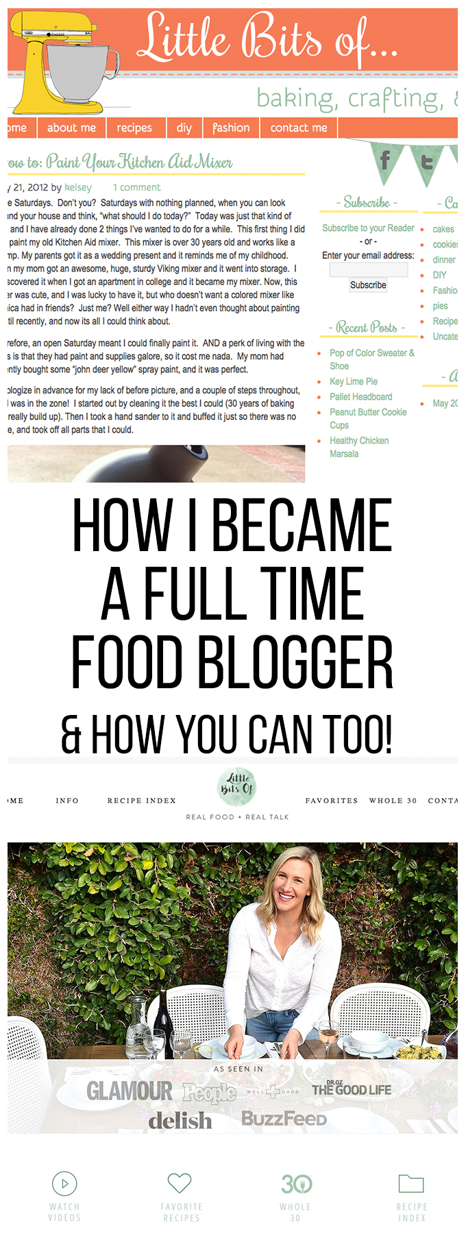 How to become a full time food blogger - my 5 year journey to have the career of my dreams!