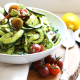 This Cold Pesto Zucchini Pasta Salad is great for a summer get together and is paleo and Whole30!
