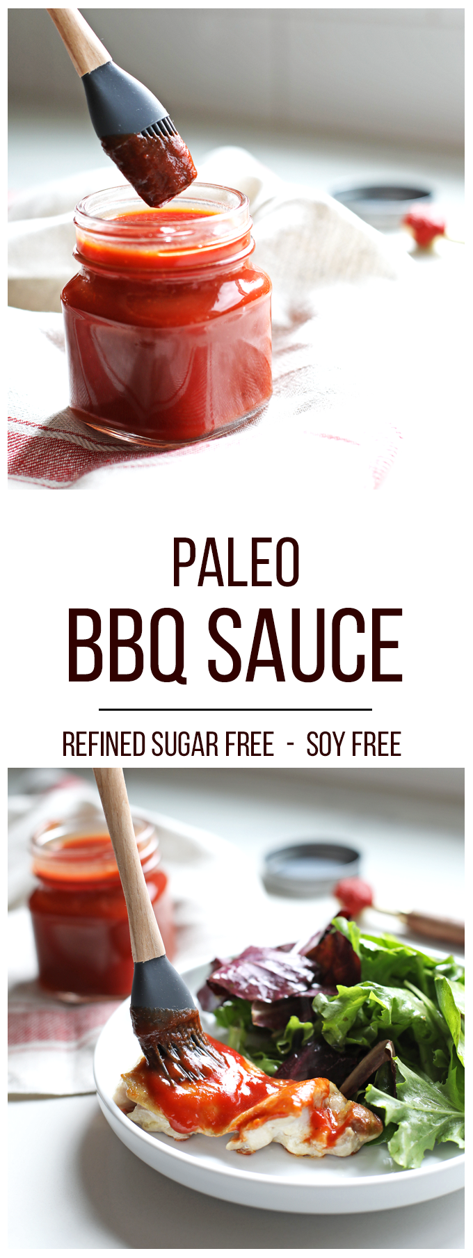This Paleo BBQ Sauce is the perfect combination of sweet and flavorful! Great for brushing on chicken, steak or seafood! 