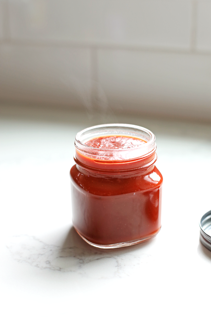 This Paleo BBQ Sauce is the perfect combination of sweet and flavorful! Great for brushing on chicken, steak or seafood! 