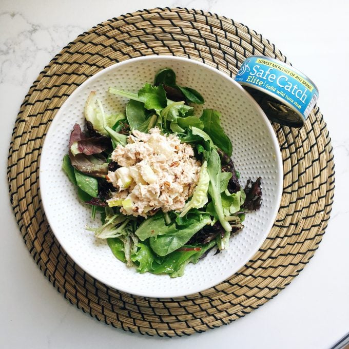 Whole30 Approved lunch - Tuna salad using Safe Catch Tuna!