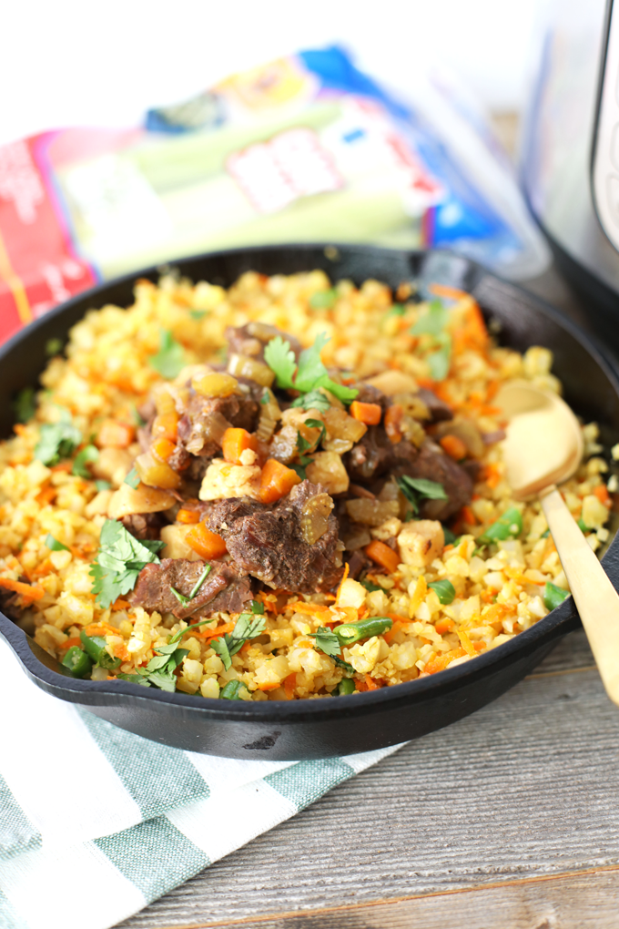 This Instant Pot Five Spice Beef Stew is the perfect way to mix up a comfort food classic! It is Whole30 and Paleo - perfect for the whole family!