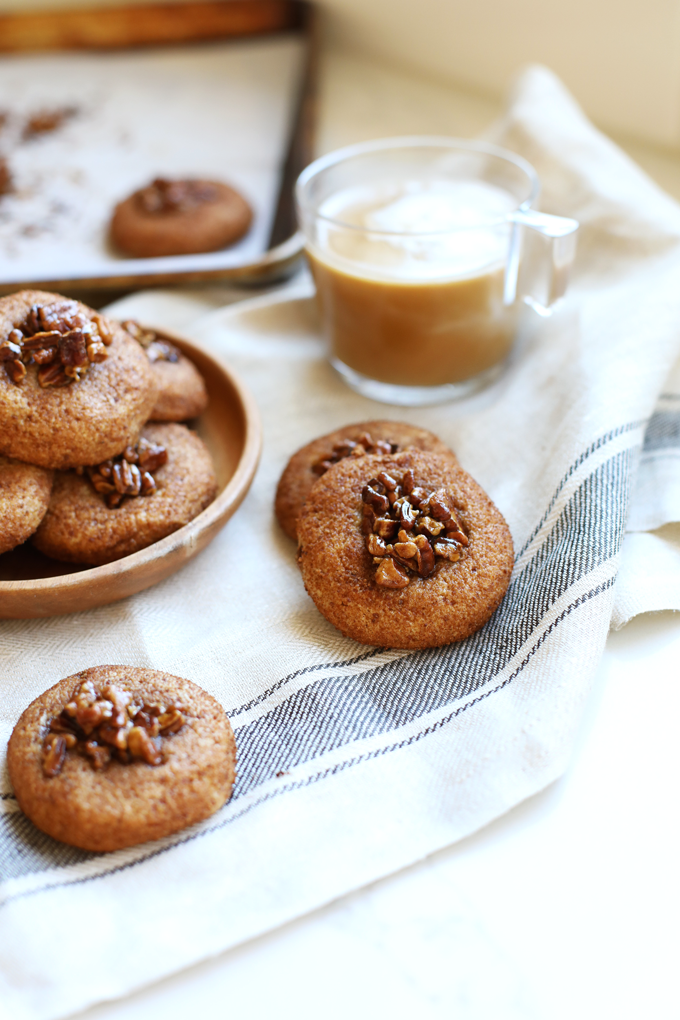 These Paleo Sticky Bun Snickerdoodles are a great way to get some fall baking in while keeping it clean and delicious!