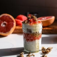 This Grapefruit and Coconut Yogurt Parfait is a tasty and simple way to start your day! Full of fresh flavor!