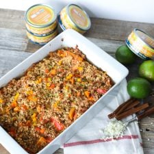 This Tandoori Tuna and Cauliflower Rice Bake is a super easy and whole30 meal that is a crowd pleaser!