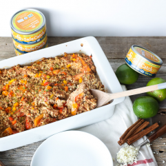 This Tandoori Tuna and Cauliflower Rice Bake is a super easy and whole30 meal that is a crowd pleaser!