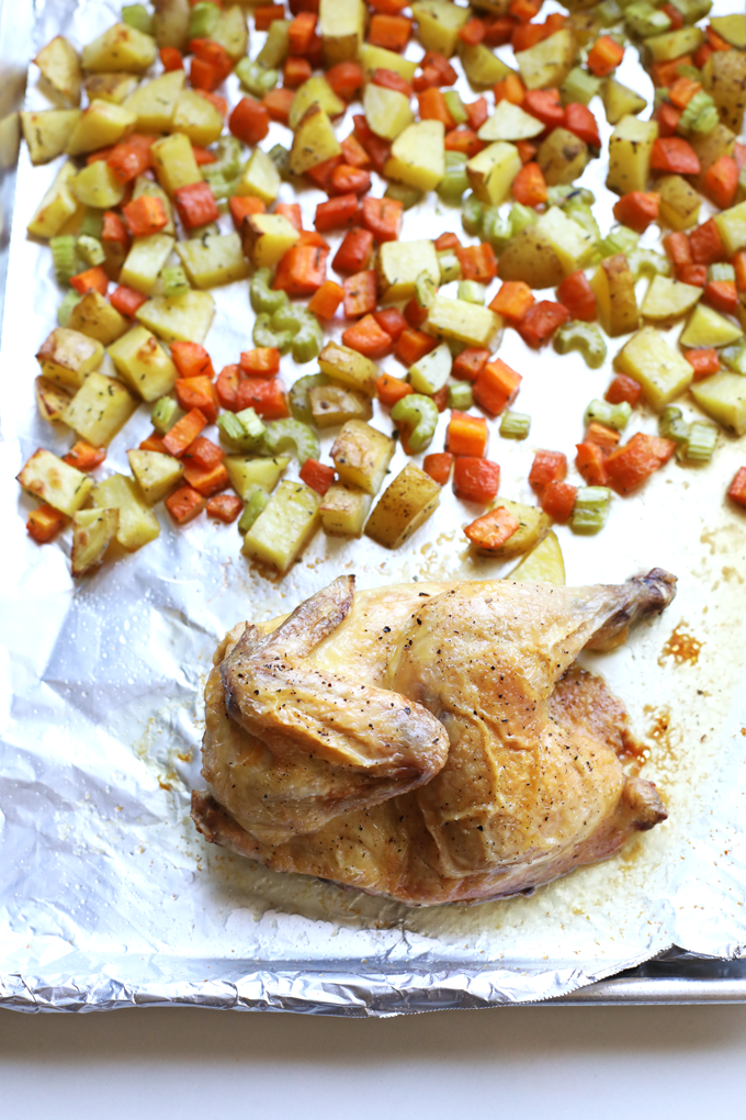 Roasted Chicken and Rosemary Vegetables - a Whole30 compliant meal from Blue Apron!