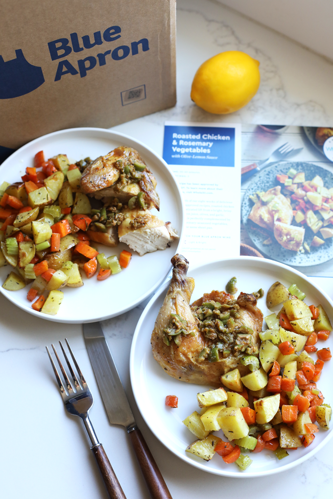 Roasted Chicken and Rosemary Vegetables - a Whole30 compliant meal from Blue Apron!
