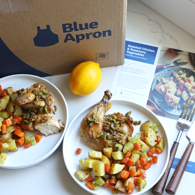 Roasted Chicken and Rosemary Vegetables - a Whole30 compliant meal from Blue Apron!