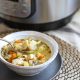 This Instant Pot Artichoke Chicken soup is super easy to make and full of tons of flavor!