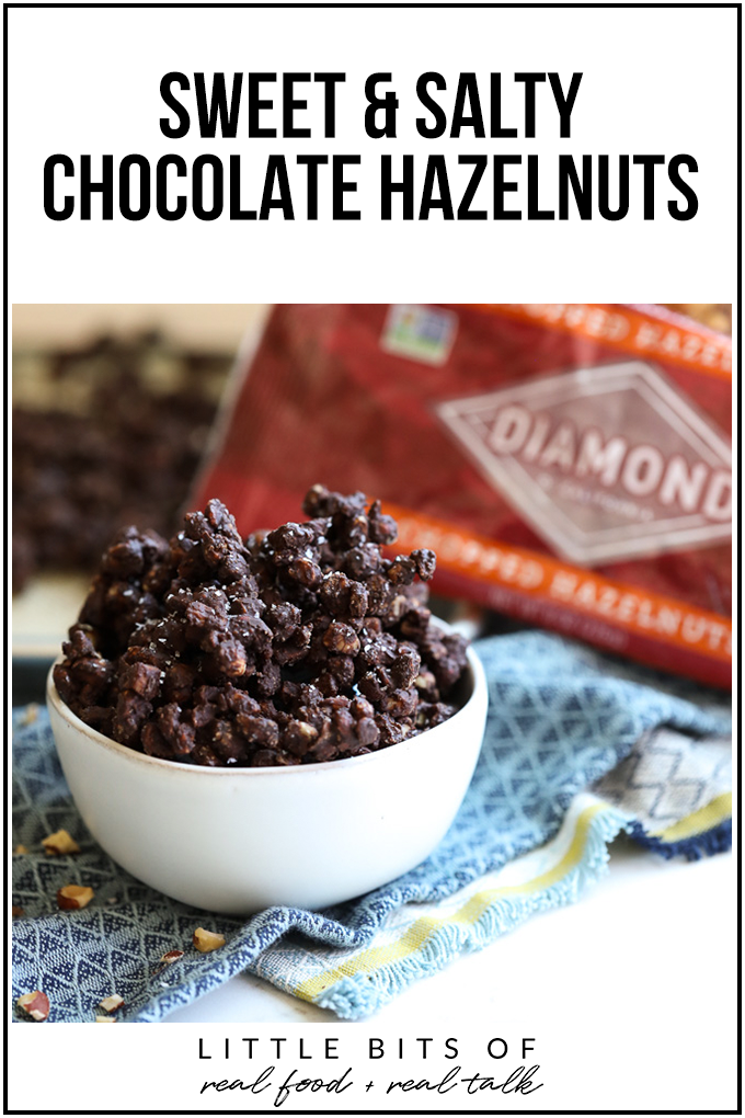 These Sweet & Salty Chocolate Hazelnuts are a delicious dessert or snack that is packed with clean ingredients! 