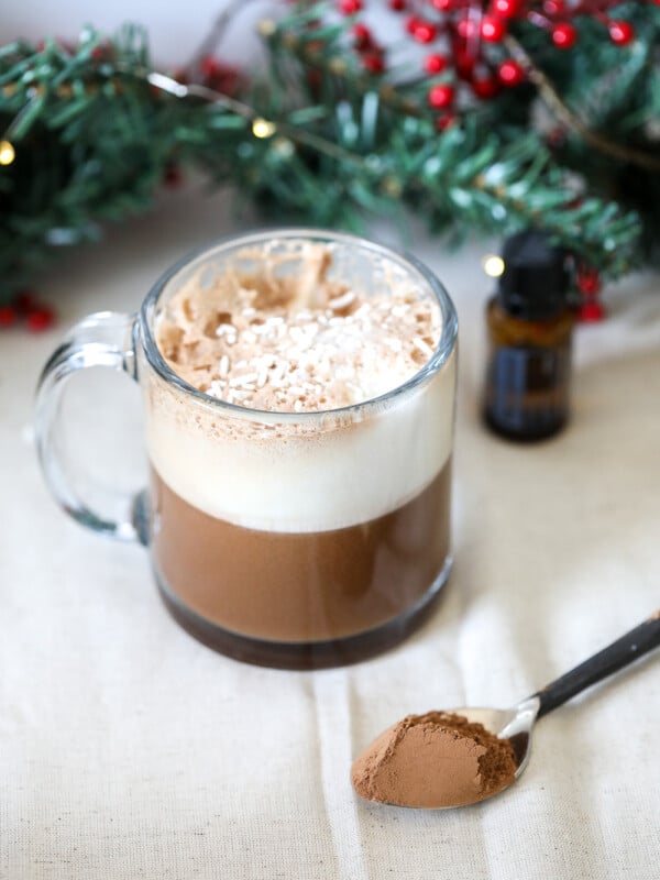 This Peppermint Mocha is paleo which means it is dairy free, refined sugar free and free of any artificial anything!!