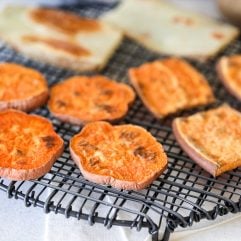 These oven roasted sweet potato buns are the perfect way to have whole30, paleo and gluten free sandwich and burger option!
