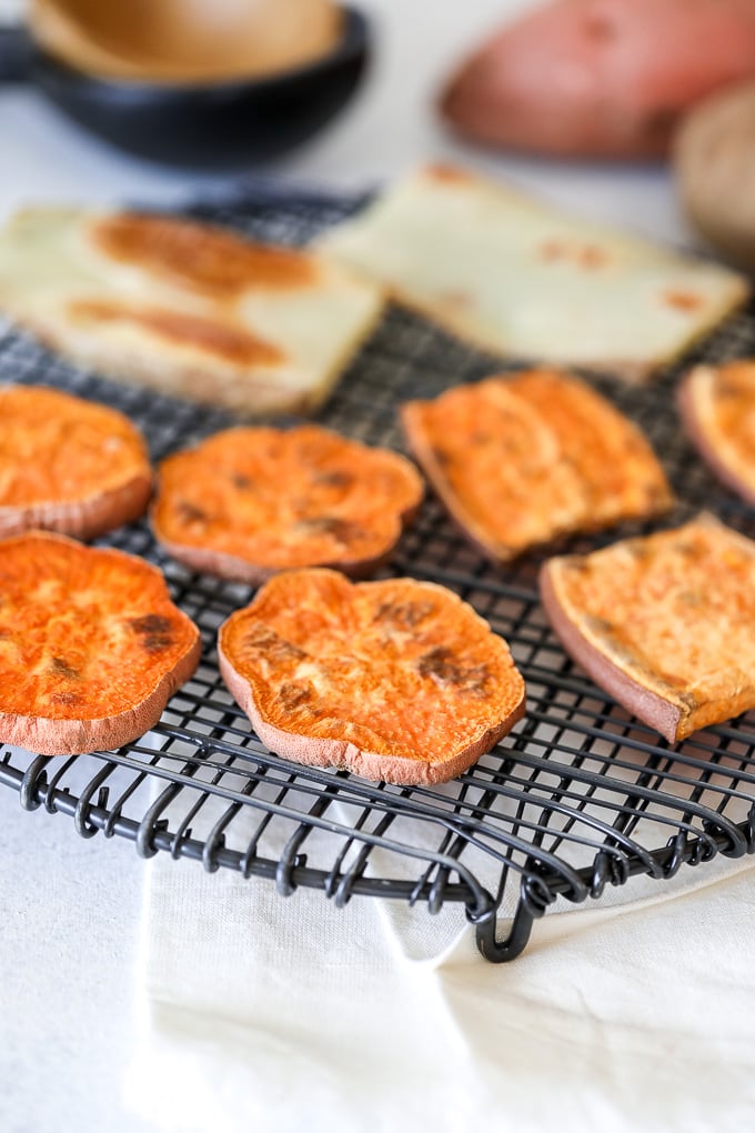 These oven roasted sweet potato buns are the perfect way to have whole30, paleo and gluten free sandwich and burger option!