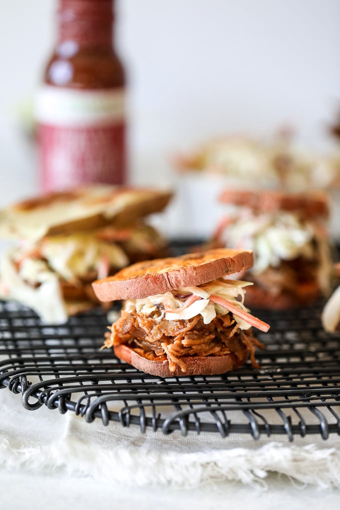 These oven roasted sweet potato buns are the perfect way to have whole30, paleo and gluten free sandwich and burger option!