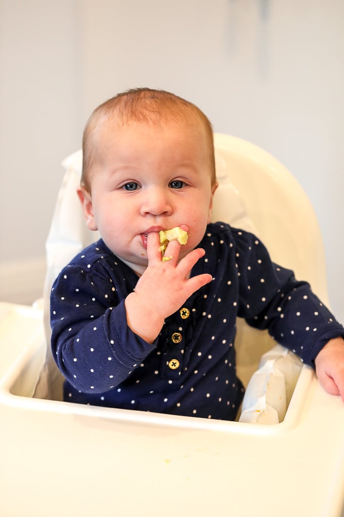 Baby Self Feeding at 6 Months - Little Bits of