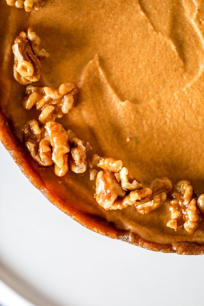 This Sweet Potato Cinnamon Cheesecake is vegan, dairy free, paleo and full of nutrients and flavor!