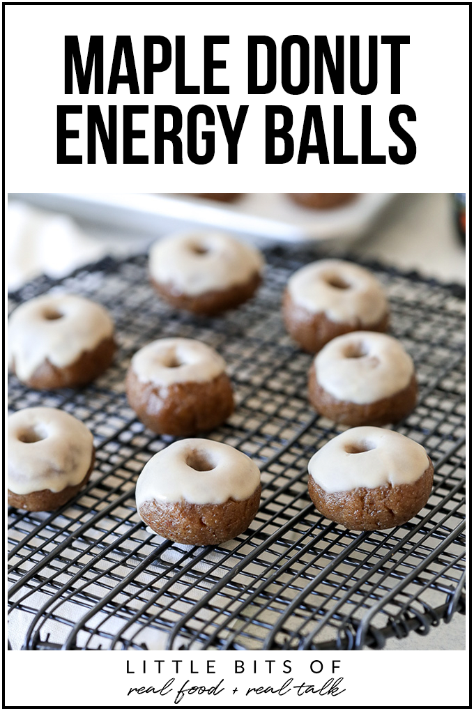 These Maple Donut Energy Balls taste just like your favorite donut but with a healthy twist!