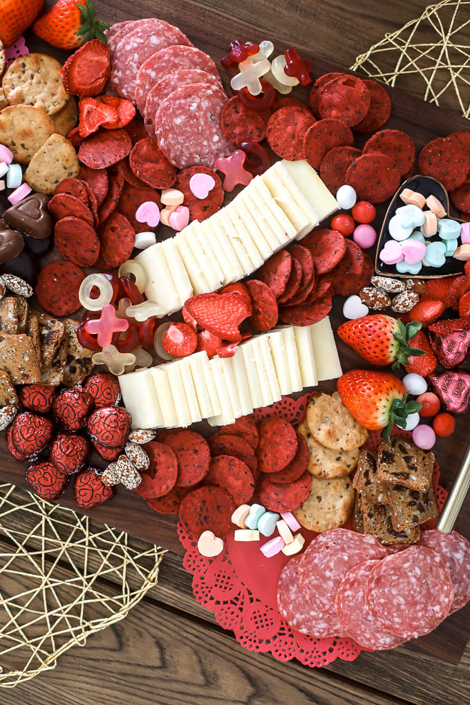 This Valentine's Day Charcuterie Board is perfect for any valentines or galentines day party!!