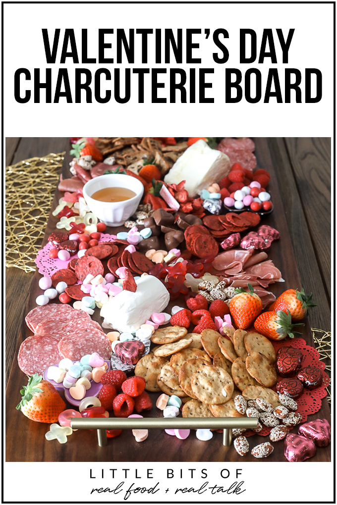 This Valentine's Day Charcuterie Board is perfect for any valentines or galentines day party!!