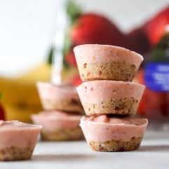 These PB & J Nice Cream Bites are dairy free, grain free, and full of flavor! A great afternoon snack or dessert!