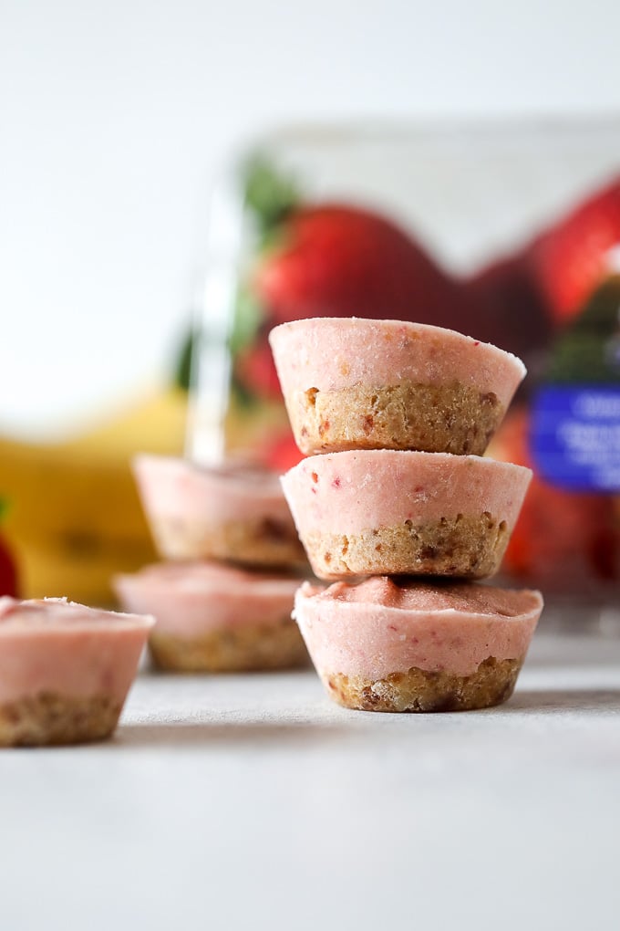 These PB & J Nice Cream Bites are dairy free, grain free, and full of flavor! A great afternoon snack or dessert!