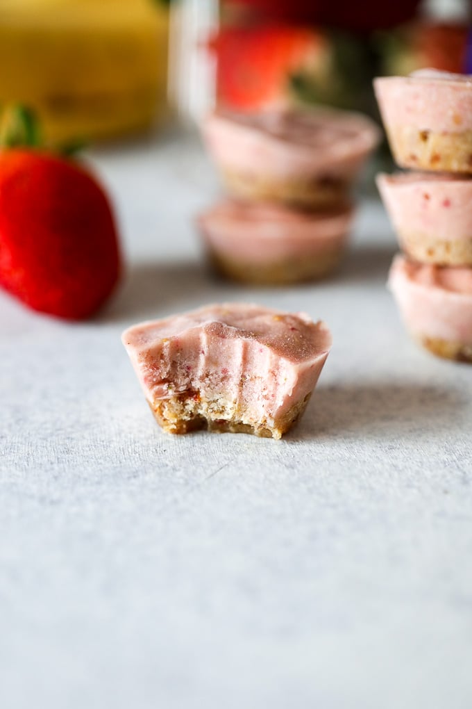 These PB & J Nice Cream Bites are dairy free, grain free, and full of flavor! A great afternoon snack or dessert!