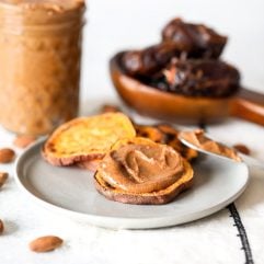 This Sweet Vanilla Almond Butter is super easy to make and so tasty!