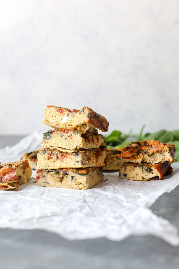 This Sun-dried Tomato Egg Bake is a delicious way to start your day and super easy to meal prep!