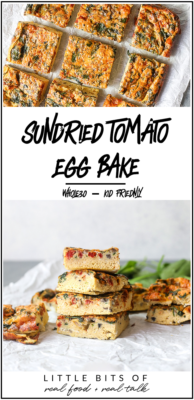 This Sun-dried Tomato Egg Bake is a delicious way to start your day and super easy to meal prep!