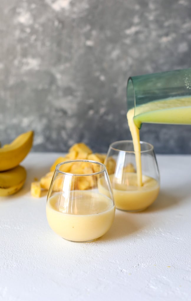 This Blended Pineapple Rum Punch is a healthy cocktail that is great for summer time!