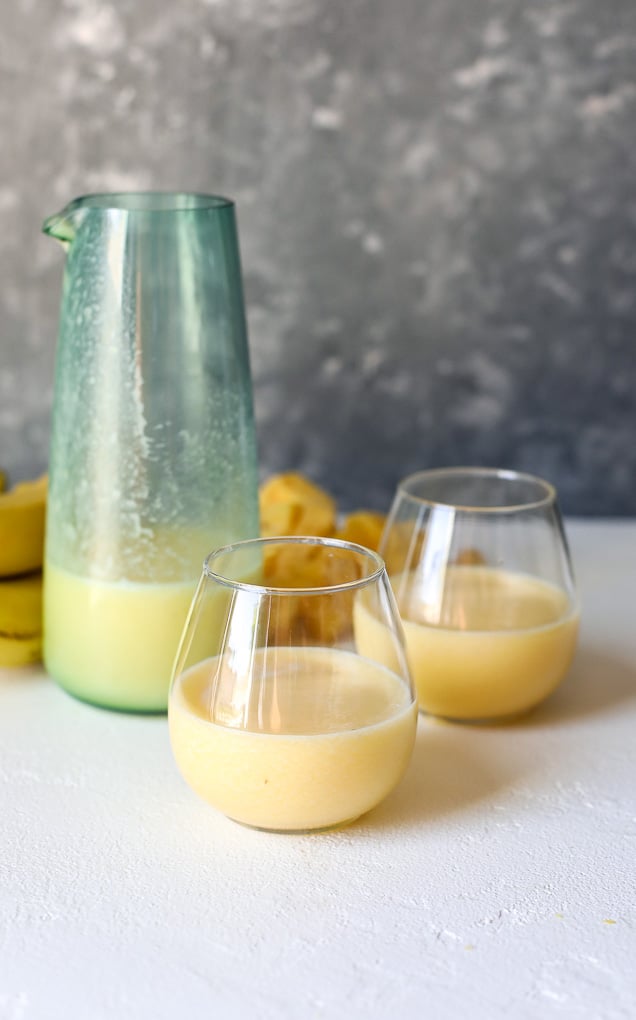 This Blended Pineapple Rum Punch is a healthy cocktail that is great for summer time!
