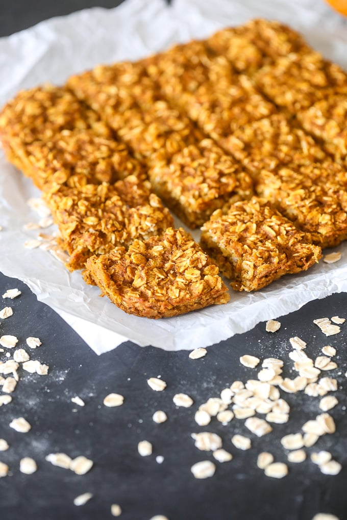 This Pumpkin Spice Oatmeal Bake is so delicious and perfect for kids in the morning!