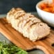 This Garlic Rosemary Crusted Pork Tenderloin is simple enough for a weeknight but flavorful enough for a main event! It is packed with flavor and the whole30 breading keeps it nice and moist!