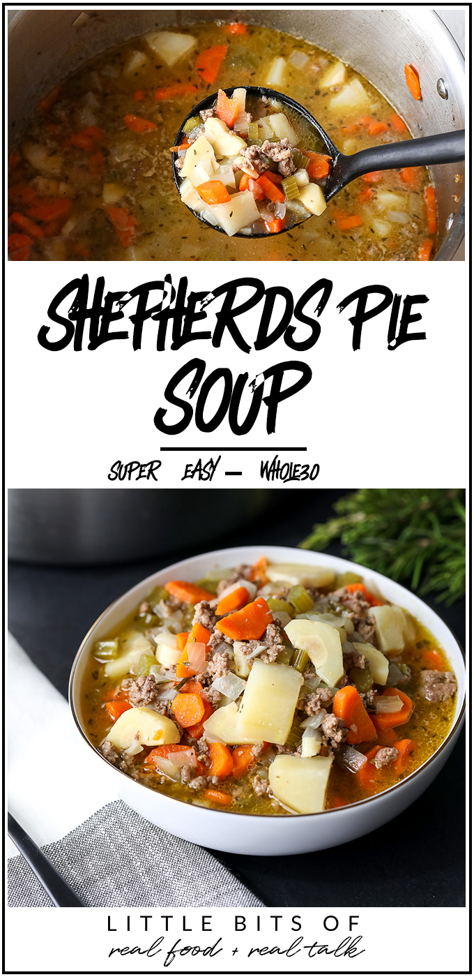 This Shepherds Pie Soup is a super easy soup to make for the whole family and is also Whole30 compliant!