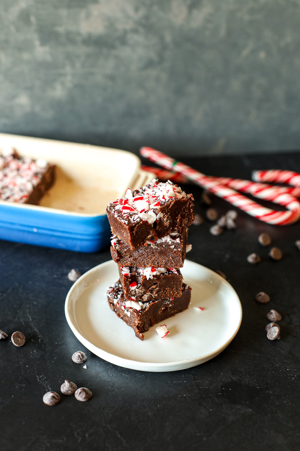 This Chocolate Peppermint Freezer Fudge comes together easily in the food processor then sets in the freezer for a paleo take on fudge!