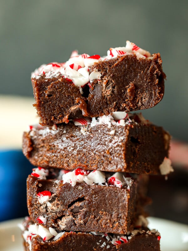 This Chocolate Peppermint Freezer Fudge comes together easily in the food processor then sets in the freezer for a paleo take on fudge!