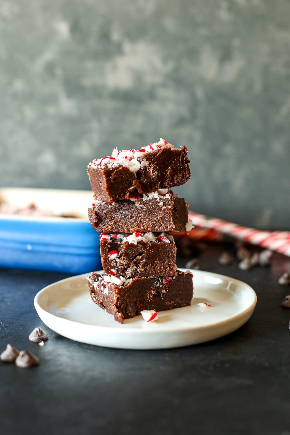 This Chocolate Peppermint Freezer Fudge comes together easily in the food processor then sets in the freezer for a paleo take on fudge!