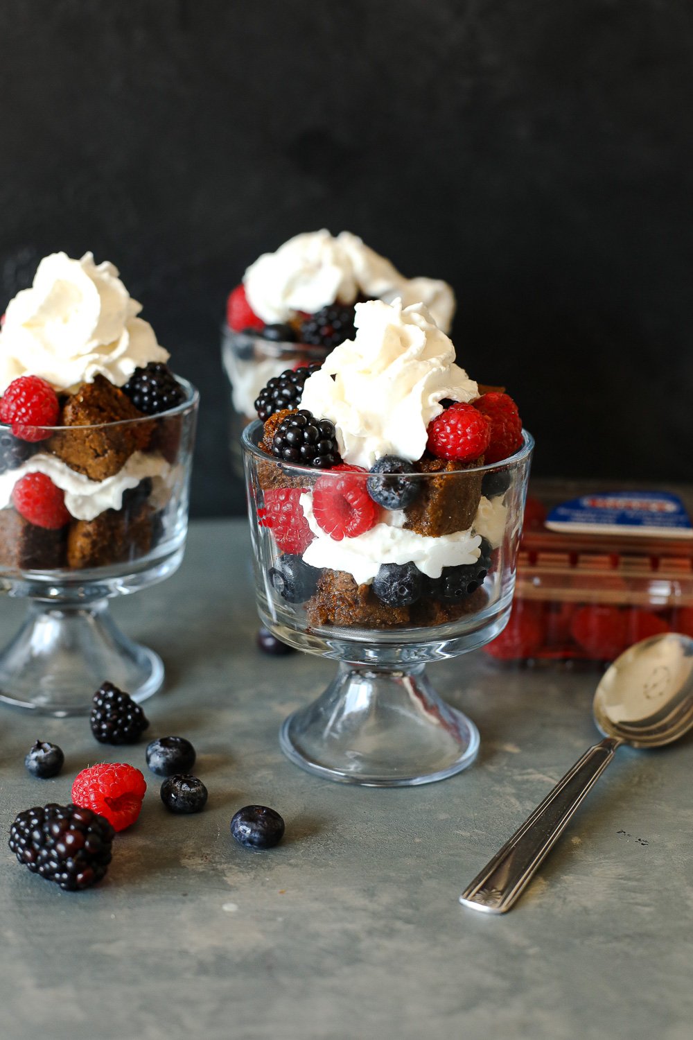 This Gingerbread Mixed Berry Trifle is Paleo and happens to be the perfect combination of holiday spices and fresh flavor!