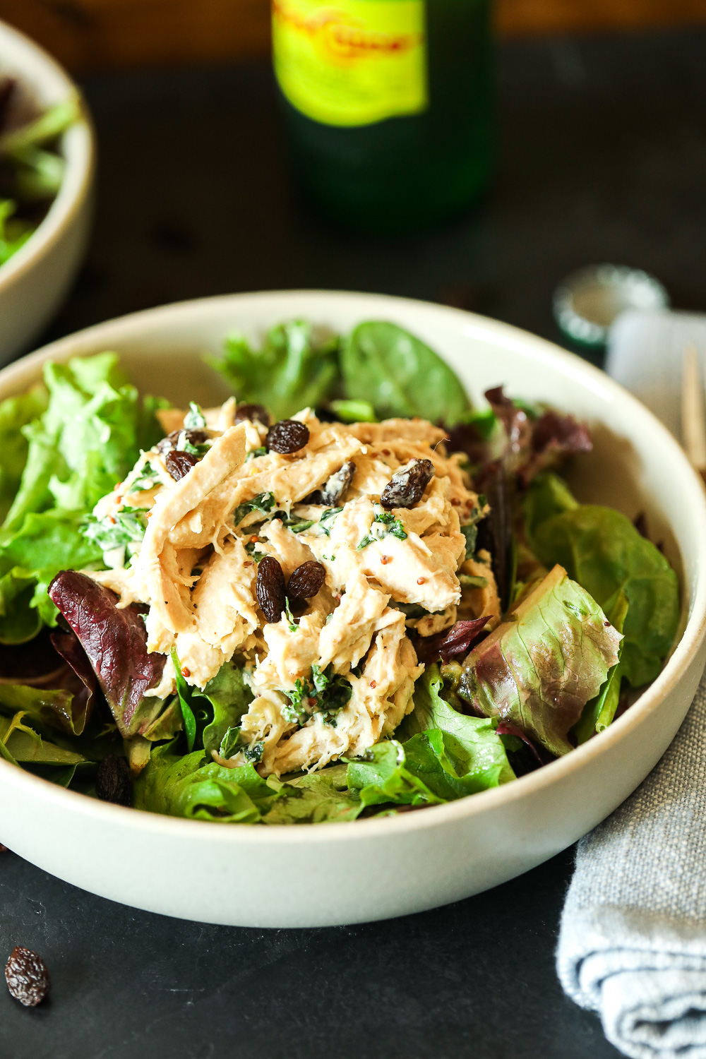 This Maple Tahini Chicken Salad is a paleo recipe that is so simple yet has amazing flavor!