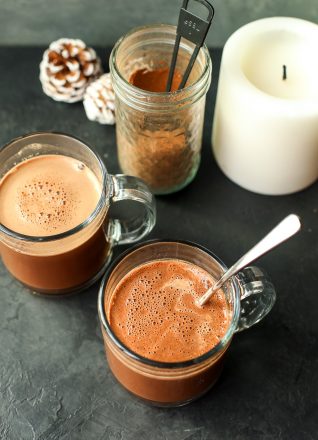 This Paleo Hot Chocolate Mix is super easy to make and have on hand so all you have to do is add hot water!