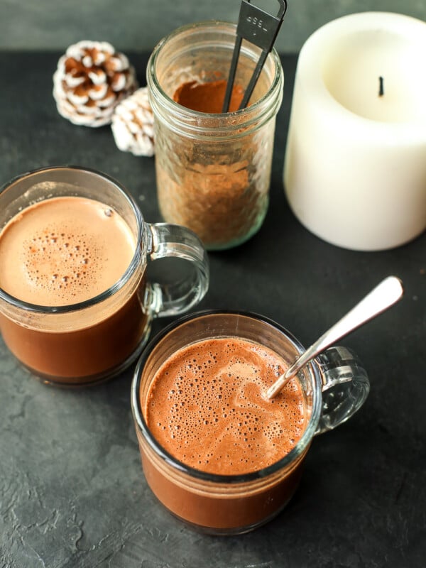 This Paleo Hot Chocolate Mix is super easy to make and have on hand so all you have to do is add hot water!