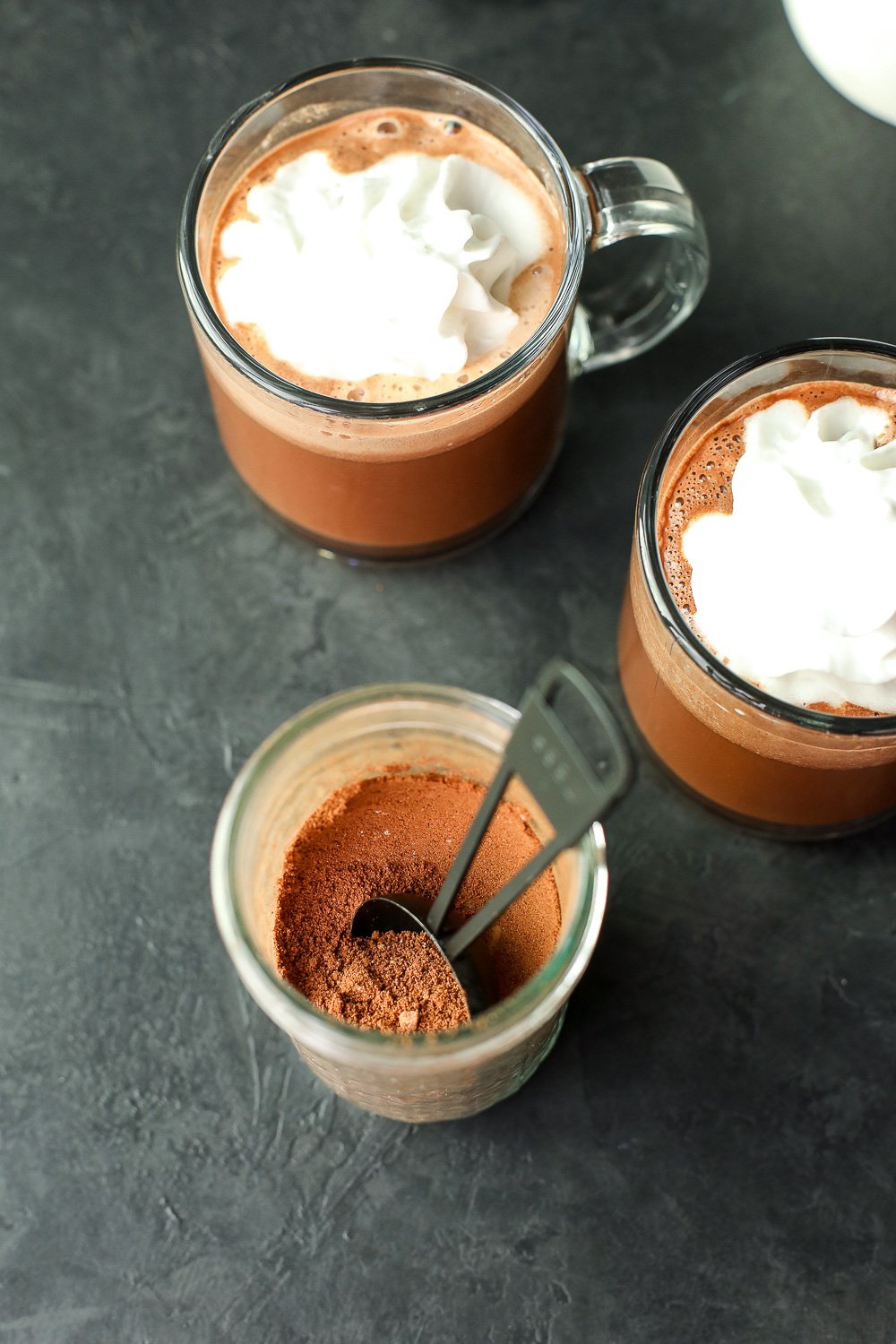 This Paleo Hot Chocolate Mix is super easy to make and have on hand so all you have to do is add hot water!