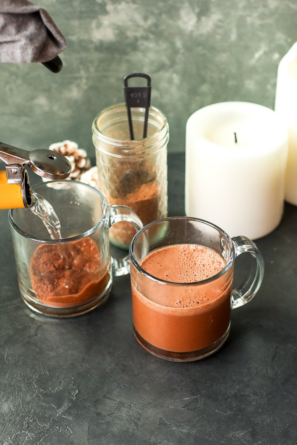 This Paleo Hot Chocolate Mix is super easy to make and have on hand so all you have to do is add hot water!