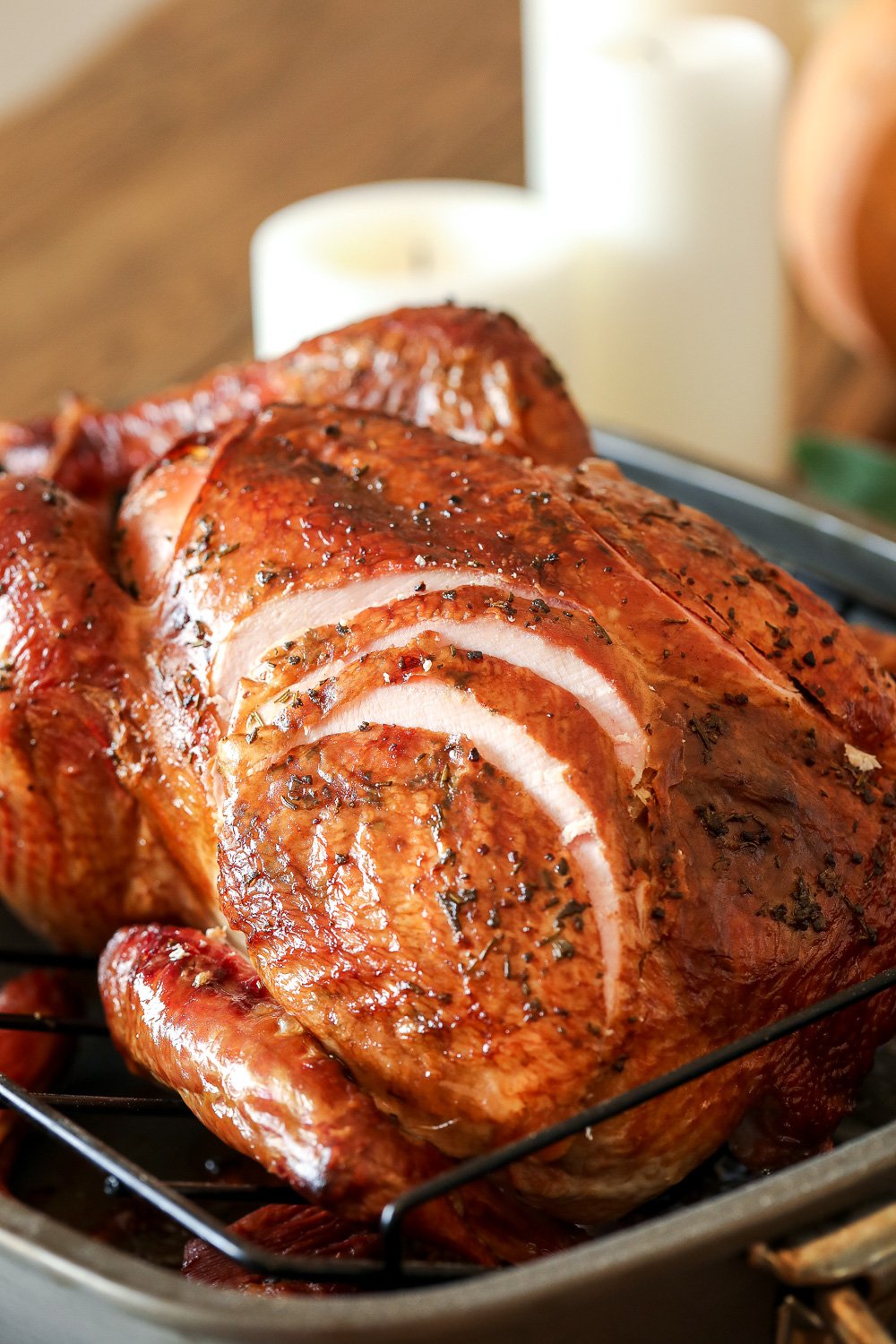 This Whole30 Smoked Turkey recipe is simple, delicious and perfect for saving oven space on thanksgiving!
