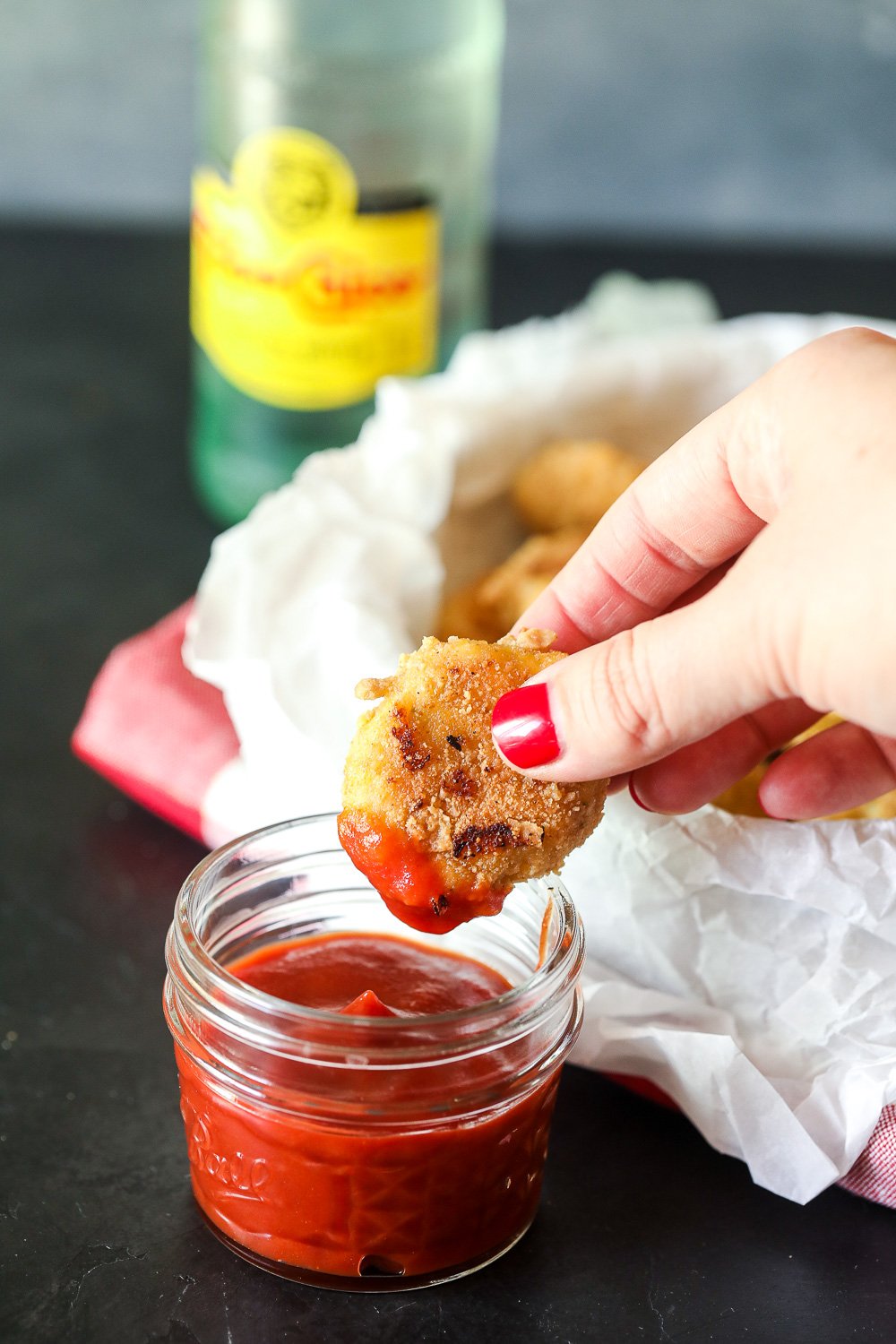 These Veggie Packed Chicken Nuggets are a great way to get sweet potato and broccoli into your kids favorite meal and are also paleo!