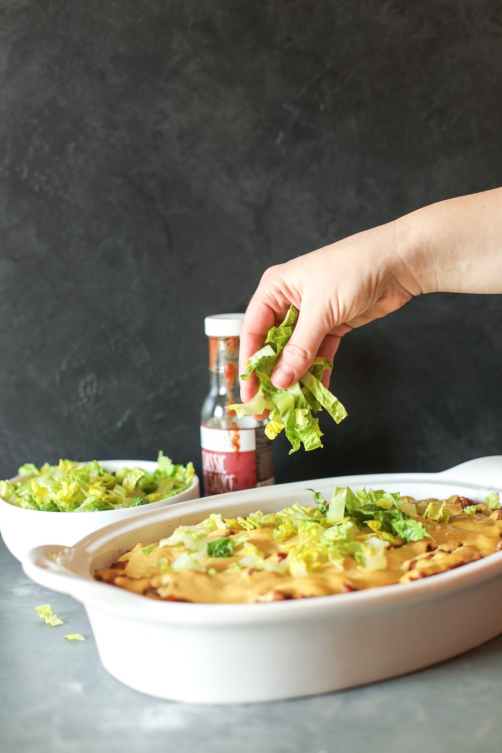 This Whole30 BBQ Bacon Cheeseburger Casserole is an easy and comforting weeknight meal the whole family will love!