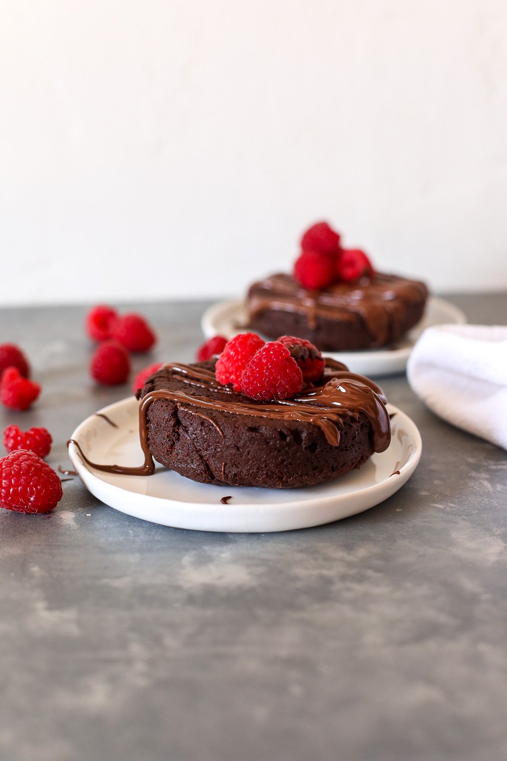 This Nut Butter Stuffed Chocolate Cake is grain free, dairy free and so decadent and delicious for valentine's day!